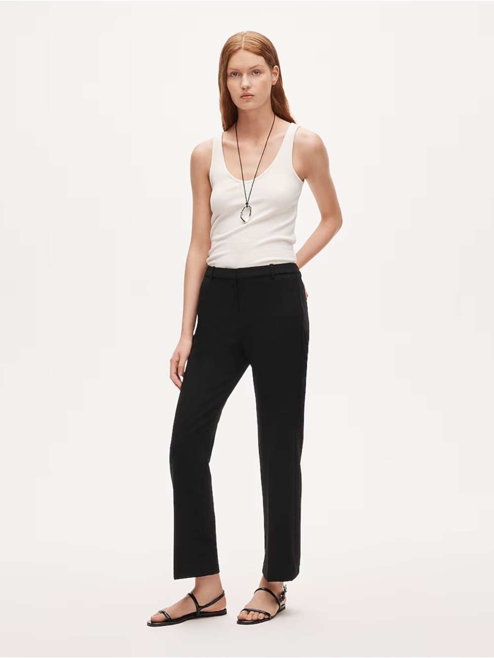 J.Crew Petite Kaya Pant in Four Season Stretch Black 2P